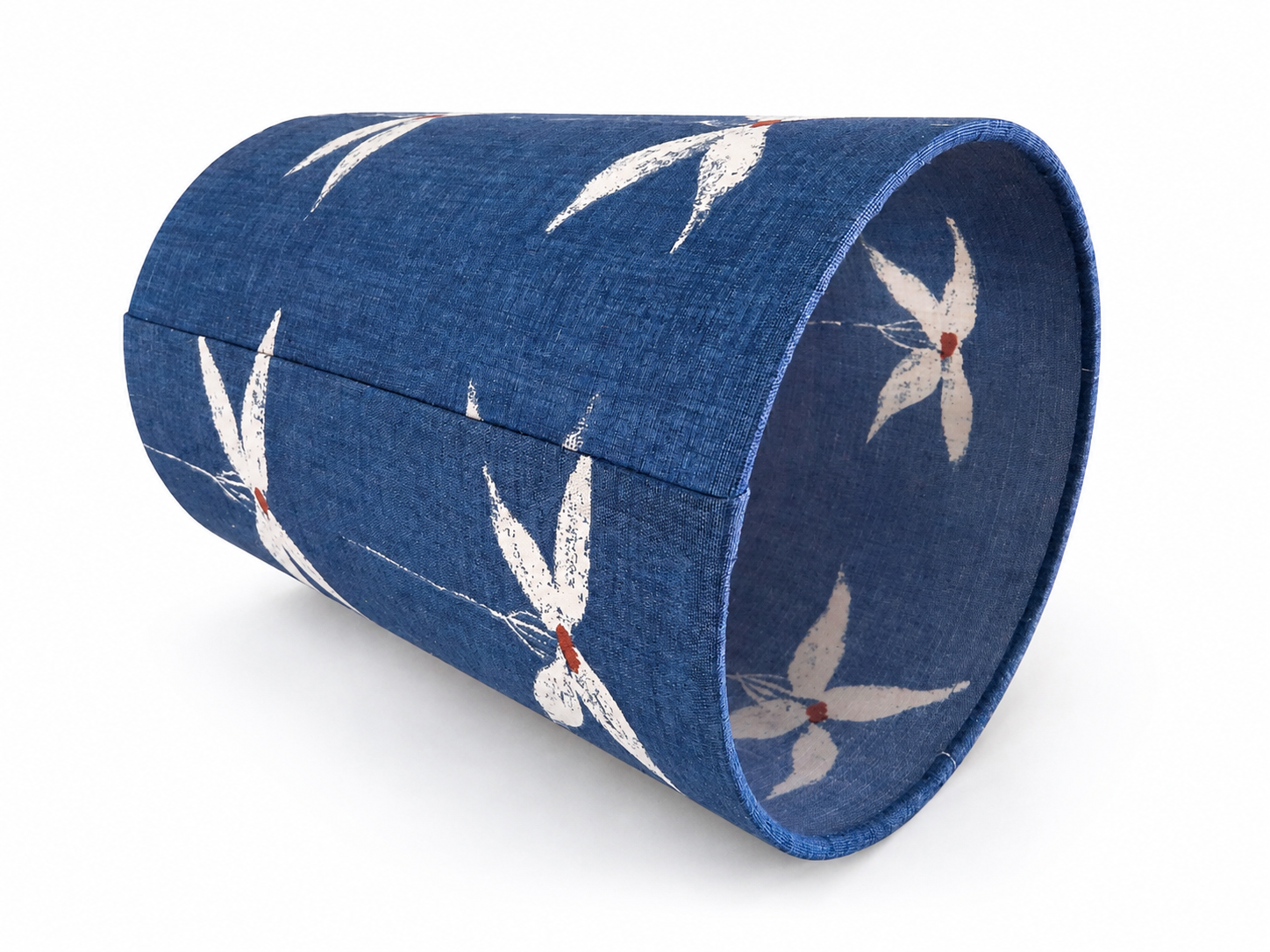 Cylinder table lamp with Trevellas Fabric by Designers Guild Osborne & Little