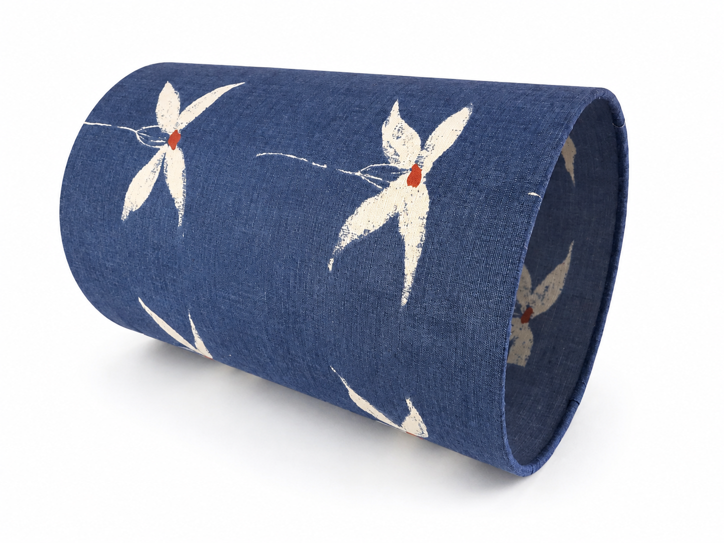 Cylinder table lamp with Trevellas Fabric by Designers Guild Osborne & Little