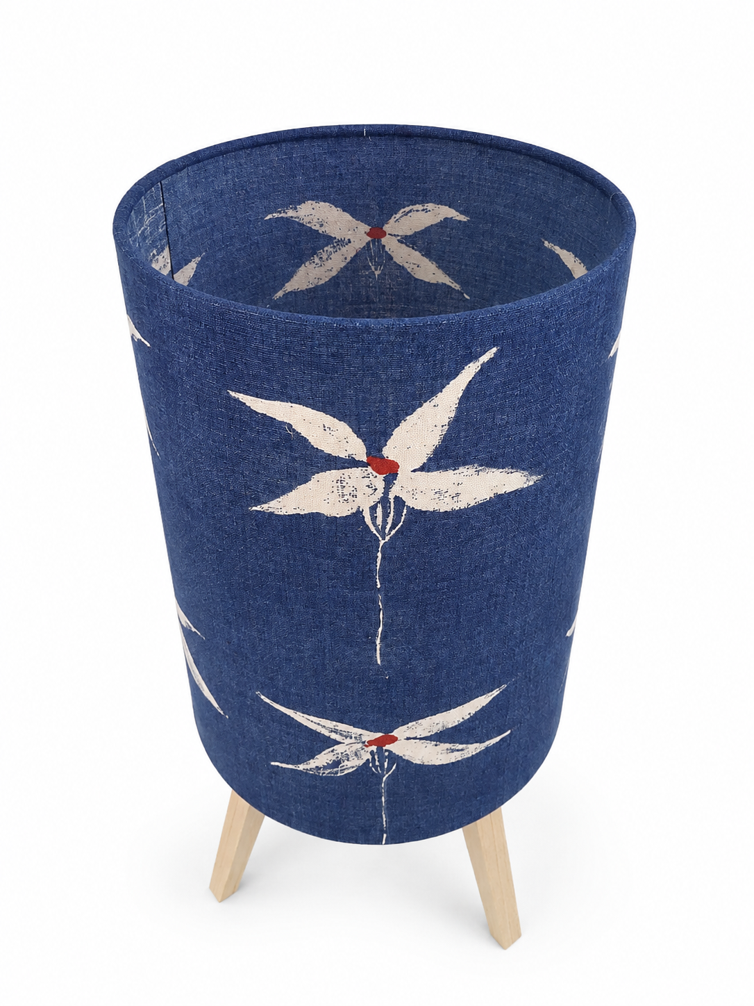 Cylinder table lamp with Trevellas Fabric by Designers Guild Osborne & Little