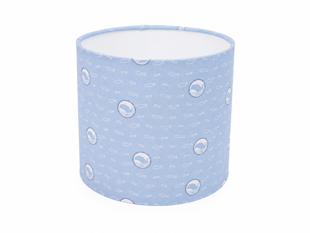 Whales – Handcrafted Drum Lampshade