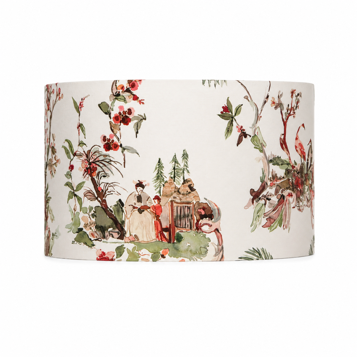 Asian scenery lampshade