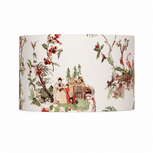 Asian scenery lampshade