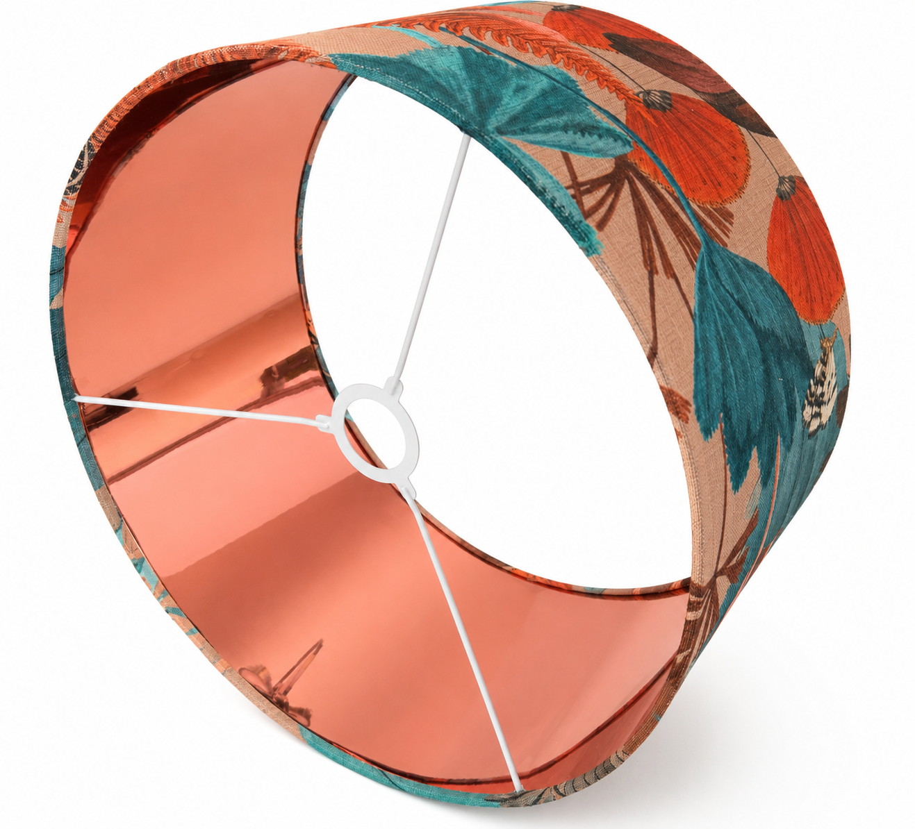 Copper Canopy - handmade drum lampshade