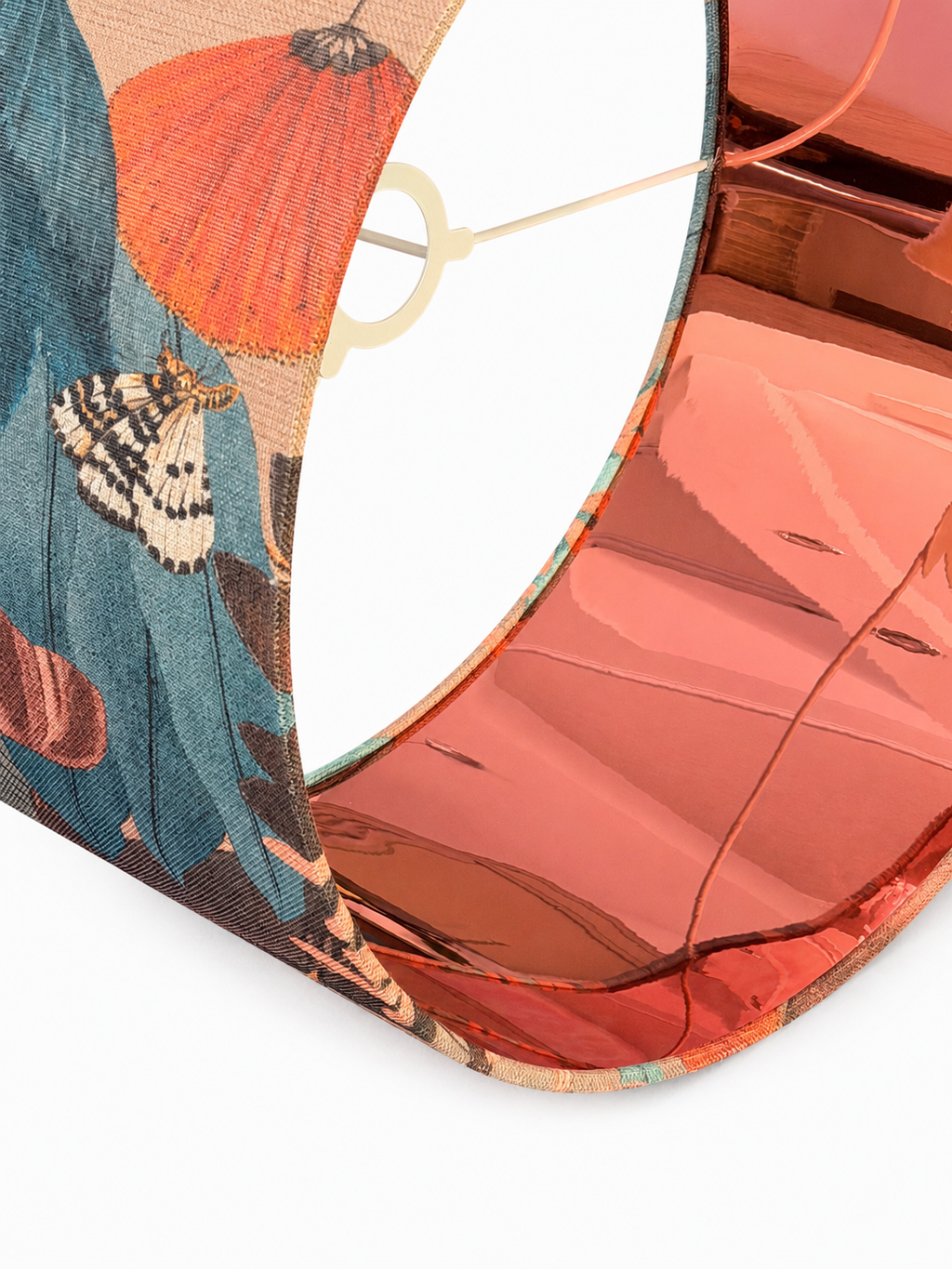 Copper Canopy - handmade drum lampshade