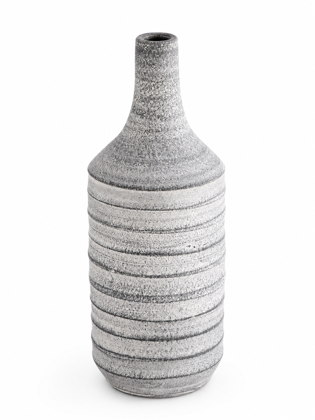 Grey rustic ceramic vase