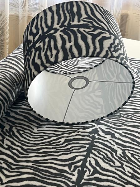 Zebra mintás - kézműves dob alakú búra
