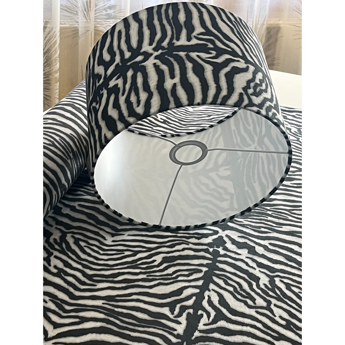 Zebra Print – Handcrafted Drum Lampshade