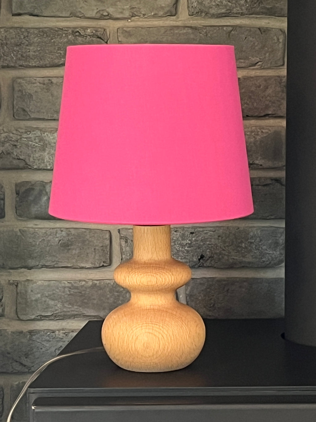 Sanderson King Protea Pink - handmade empire lampshade