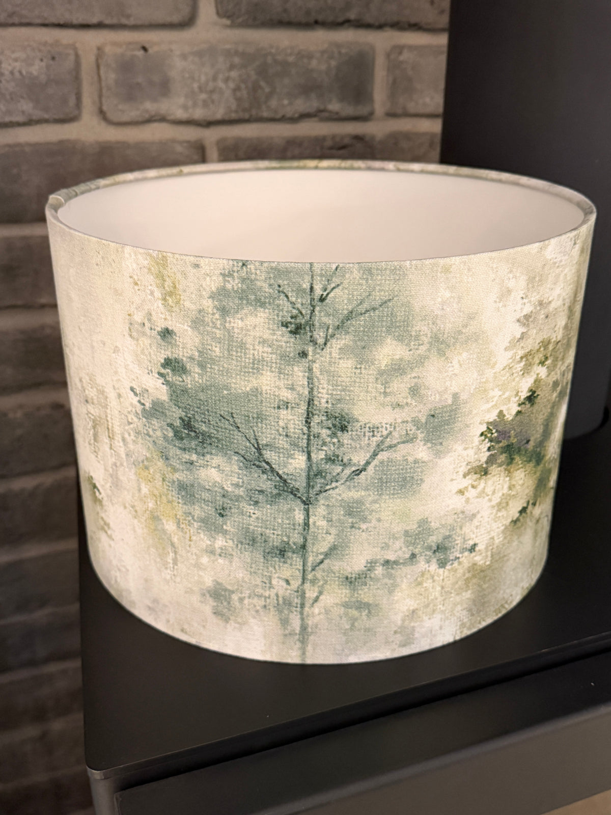 Mystic forest - handmade drum lampshade