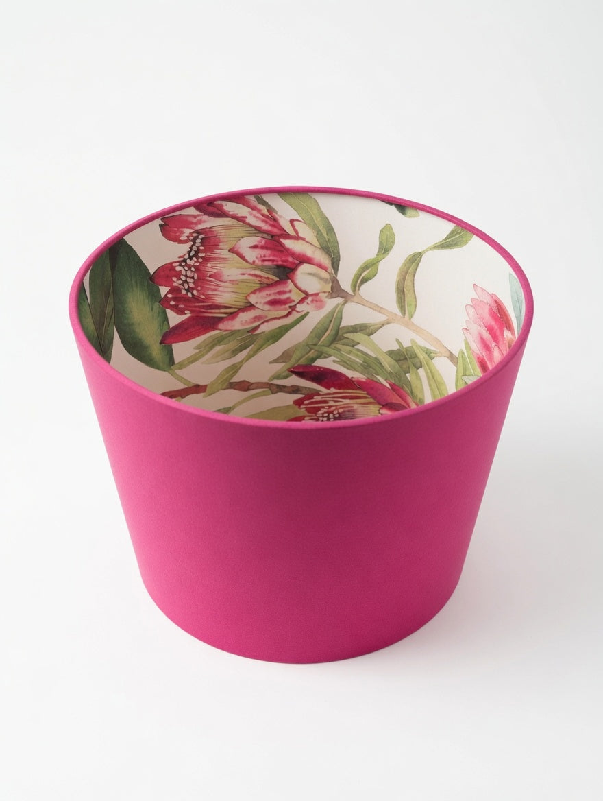 Sanderson King Protea pink - kézműves empír lámpabúra