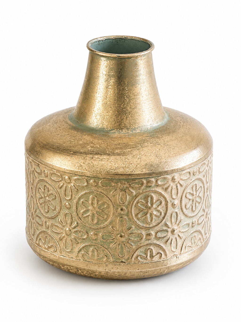 Oriental golden vase