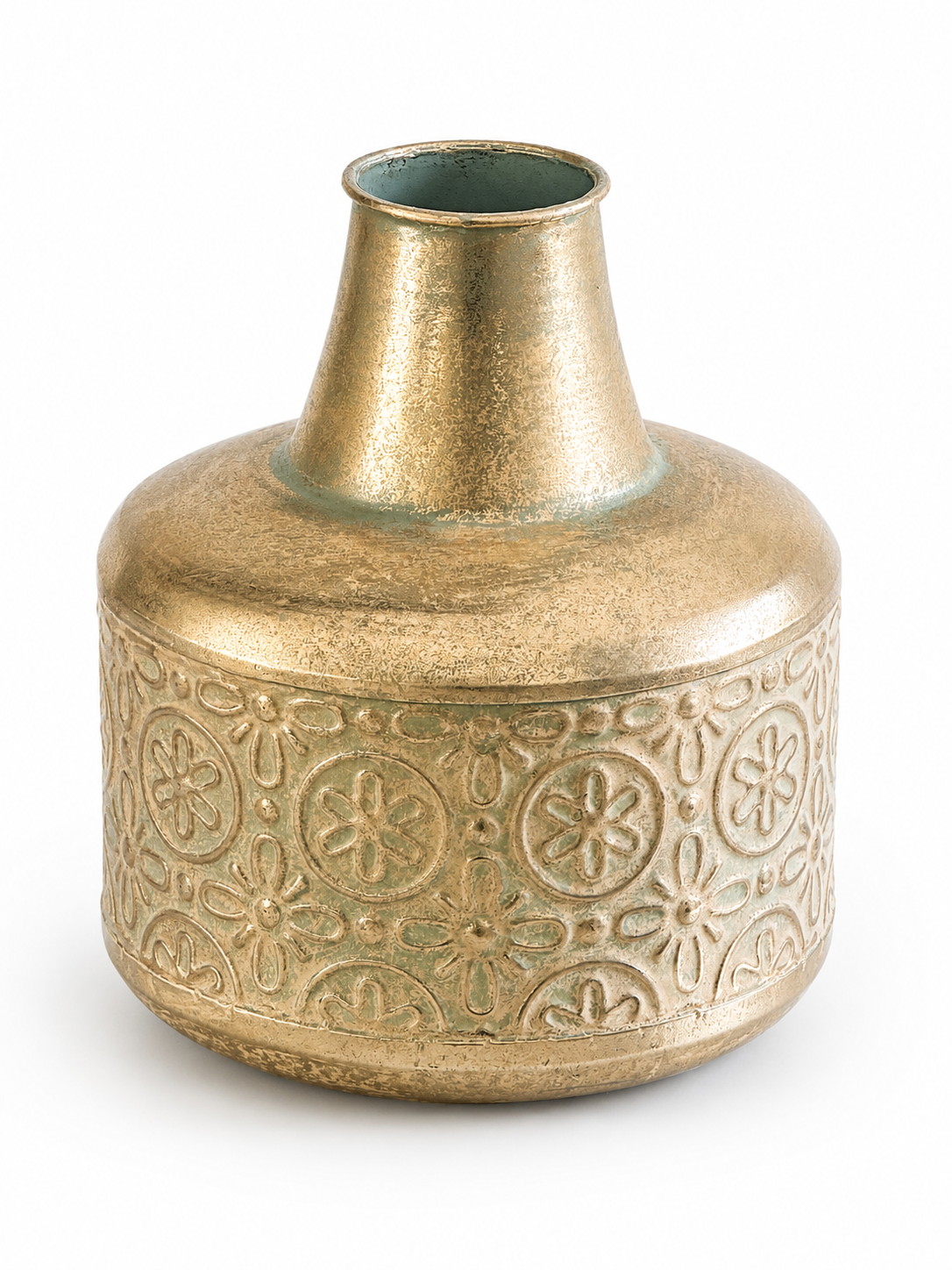 Oriental golden vase