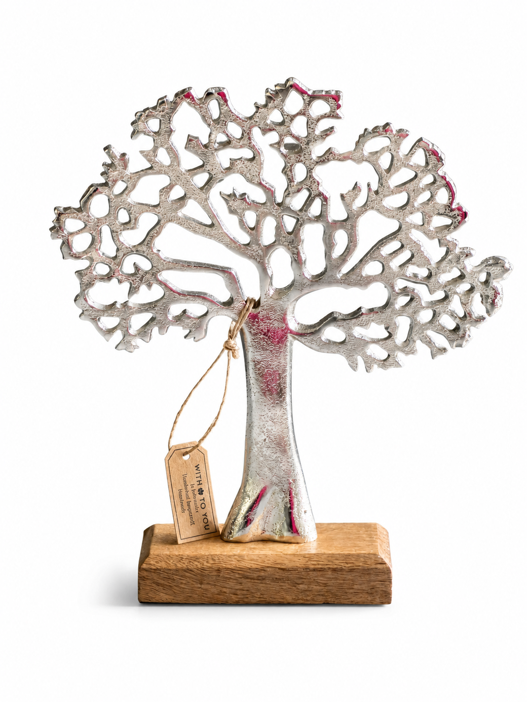 Tree statue - silver