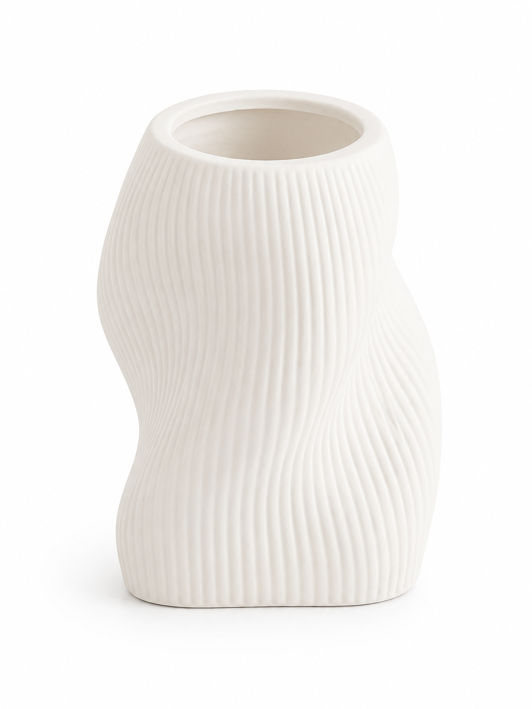 White ceramic vase