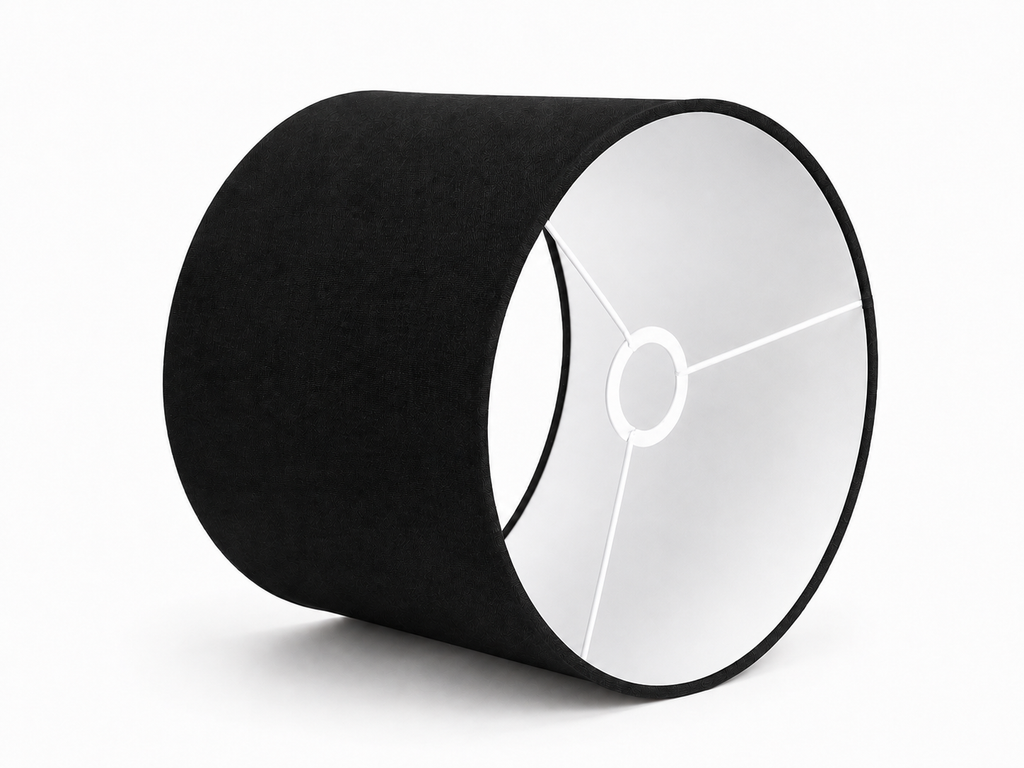Pure Minimal - drum lampshades with white lining