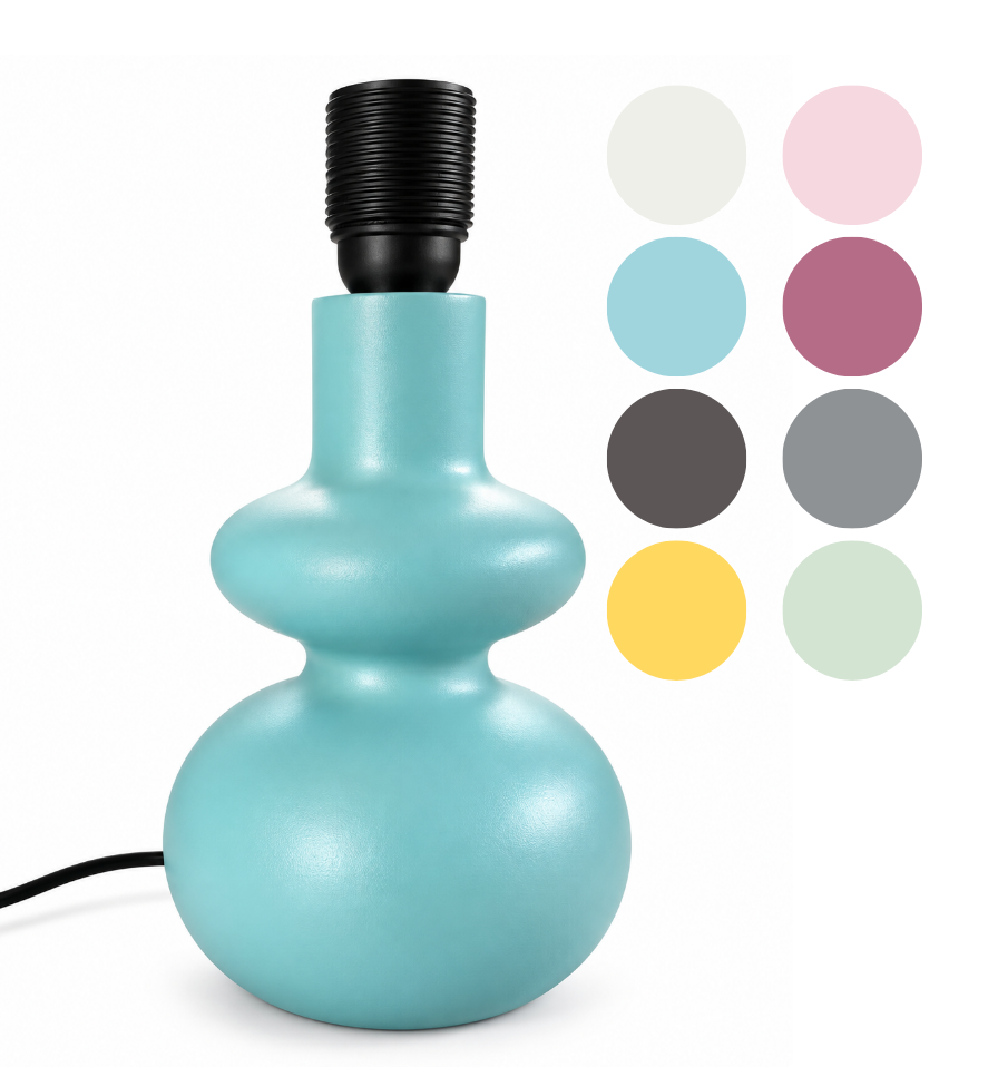 "Femme" Wooden Lamp Base  - Painted