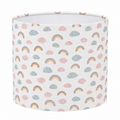 Pastel clouds - handmade nursery lampshade