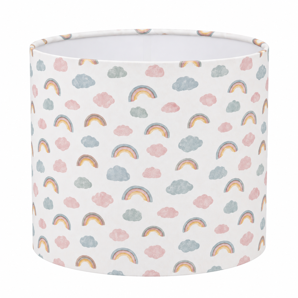 Pastel clouds - handmade nursery lampshade