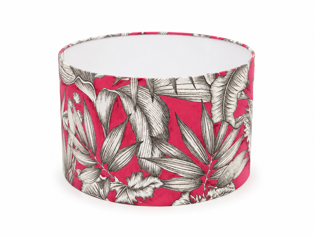 Botanica Fuchsia - kézműves dob alakú búra