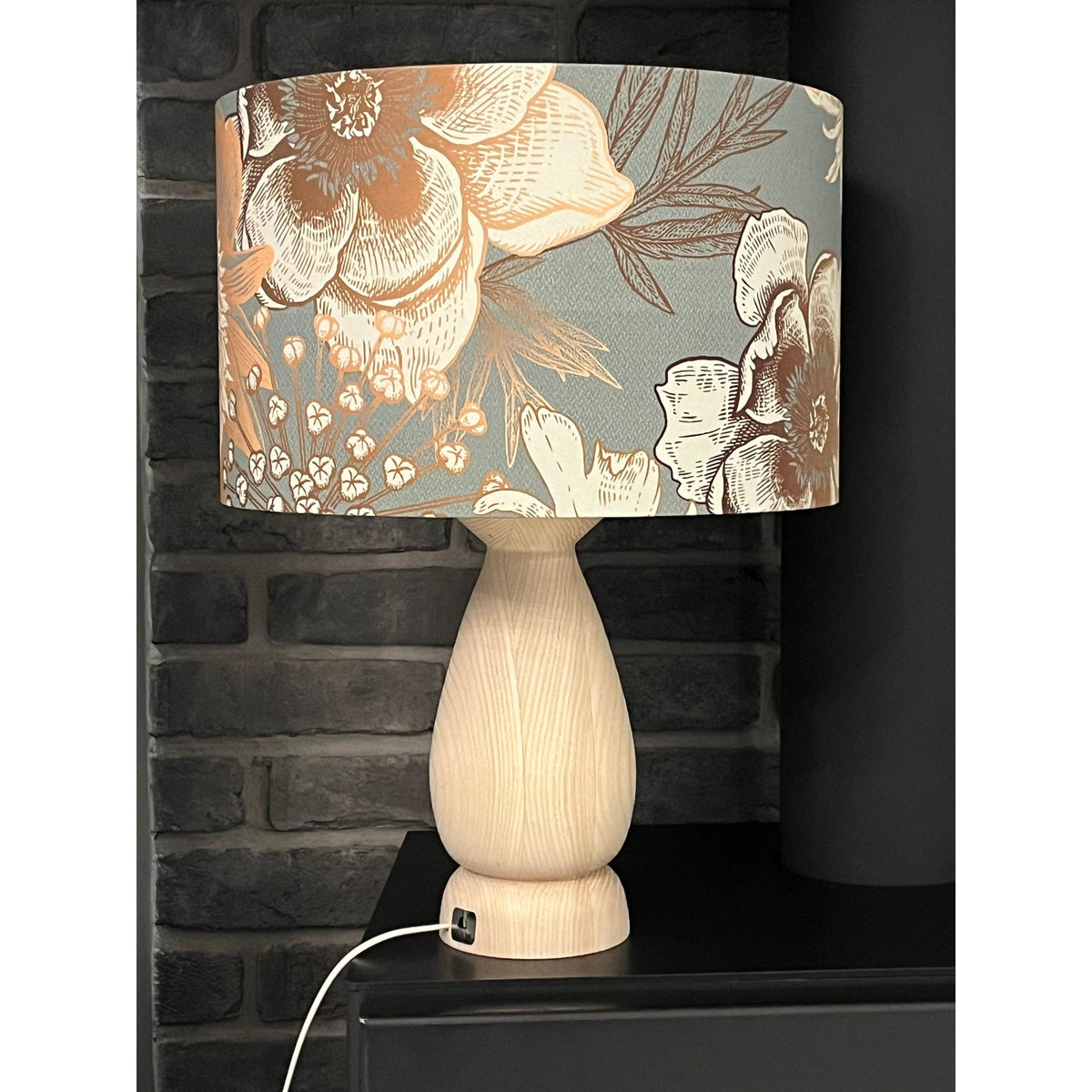 Elegant Floral Handcrafted Lampshade