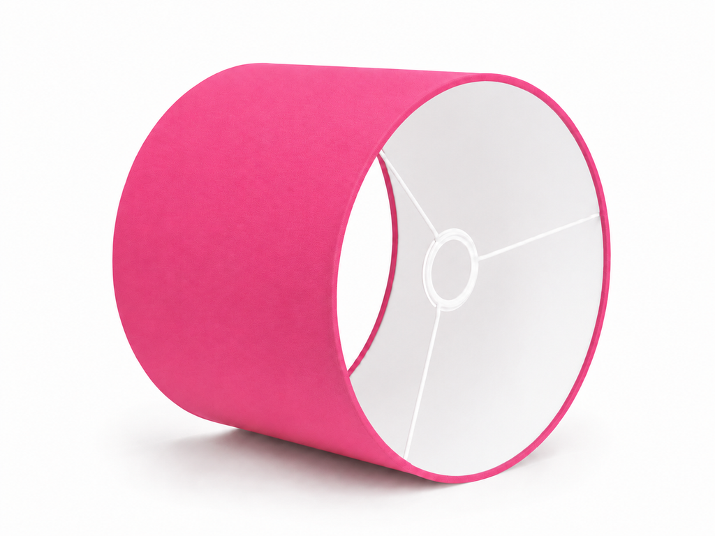Pure Minimal - drum lampshades with white lining
