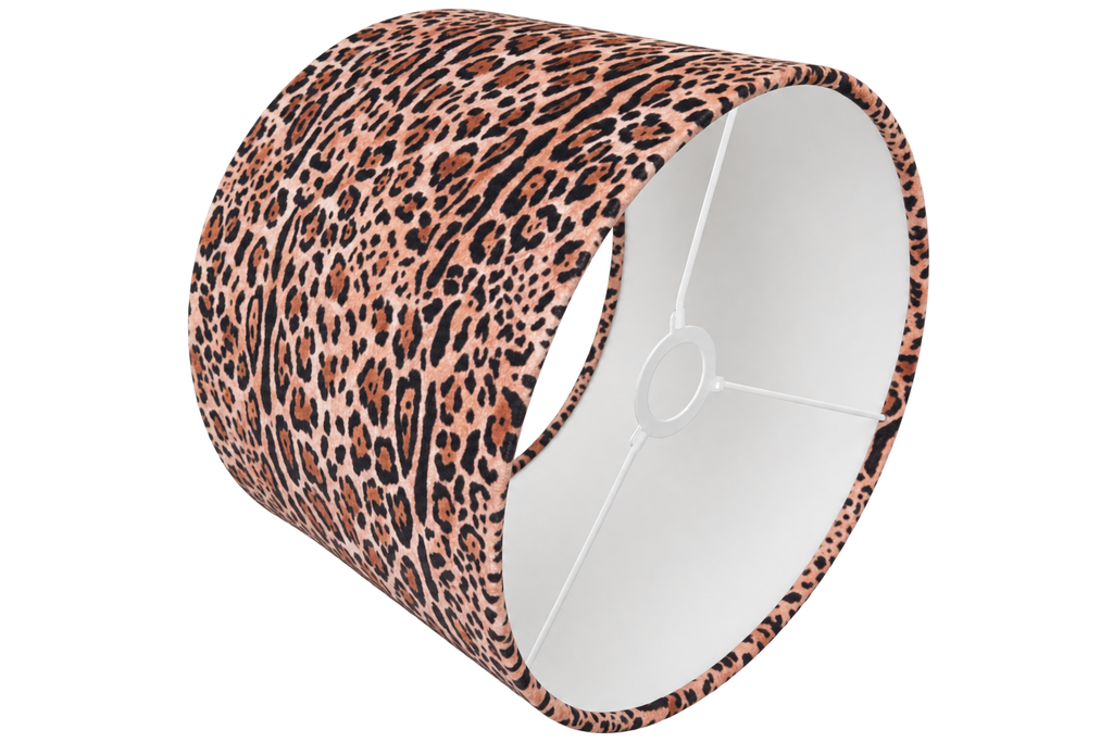 Velvet leopard – Handcrafted Drum Lampshade