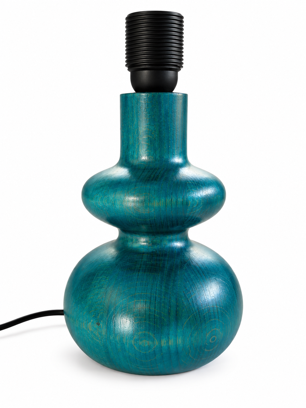 "Femme" Wooden Lamp Base  - Wood stain version
