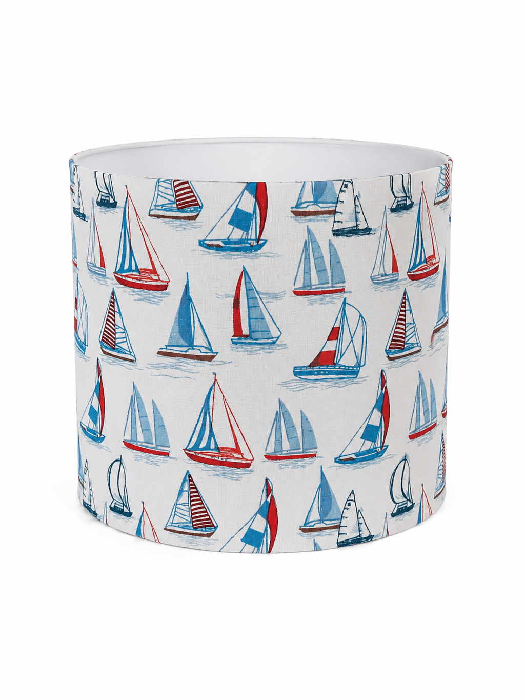 Sailboat - handmade drum lampshade