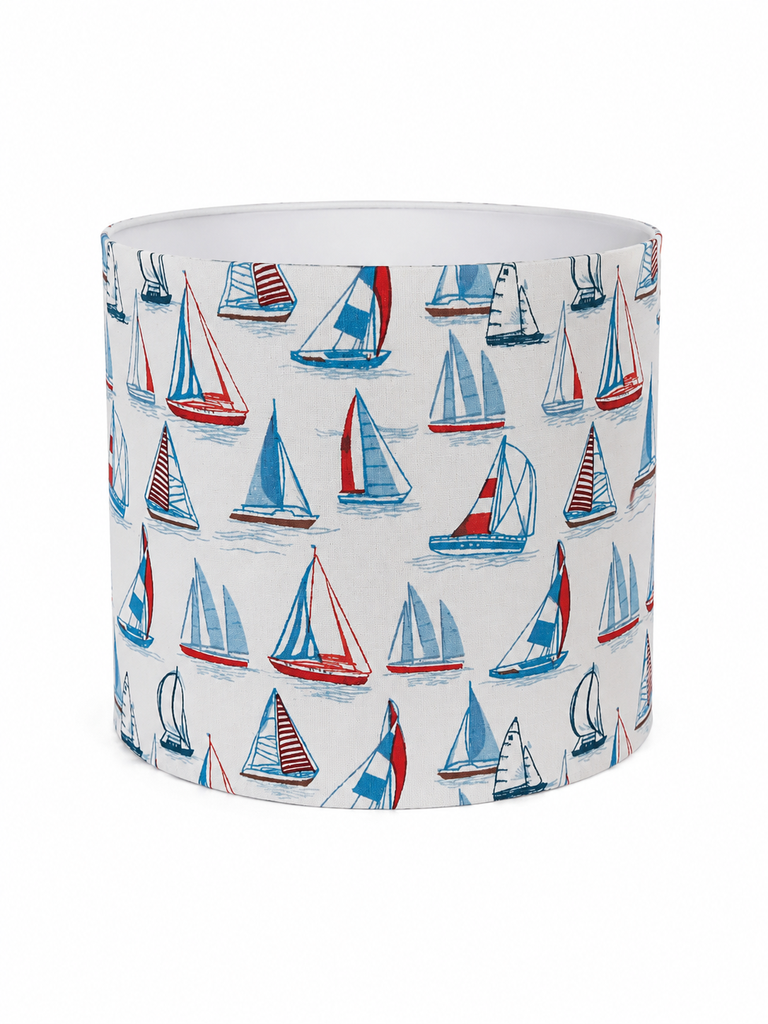 Sailboat - handmade drum lampshade