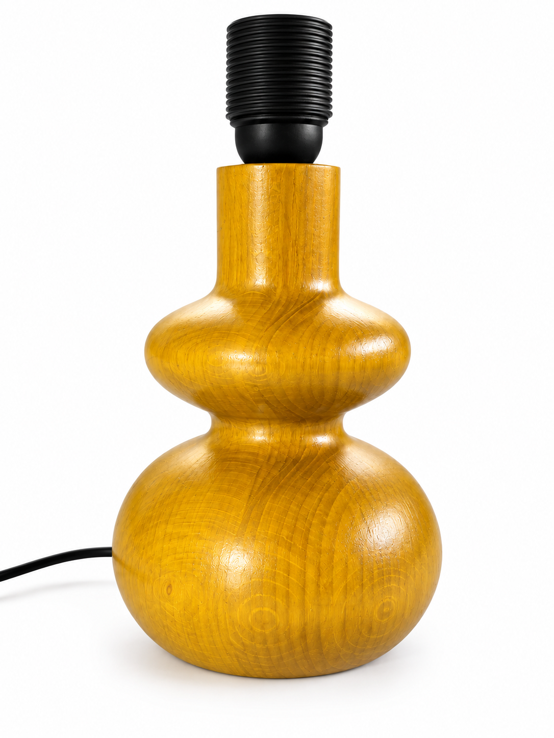 "Femme" Wooden Lamp Base  - Wood stain version
