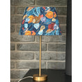 Vibrant autumn - tapered oval lampshade with matte gold lining
