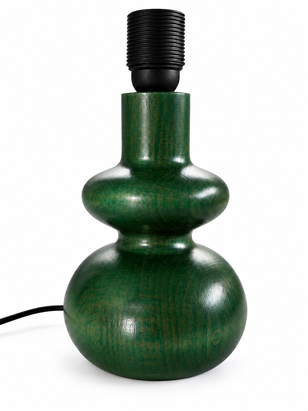 "Femme" Wooden Lamp Base  - Wood stain version